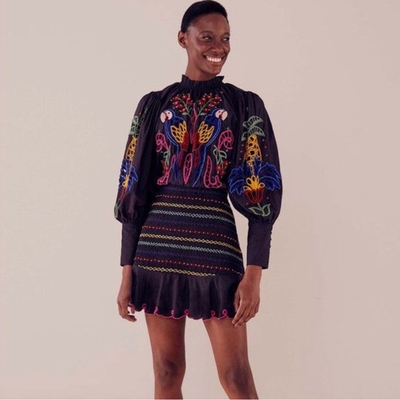 FARM Rio Dresses & Skirts - FARM RIO Tapestry Embroidered Minidress SIZE: SMALL